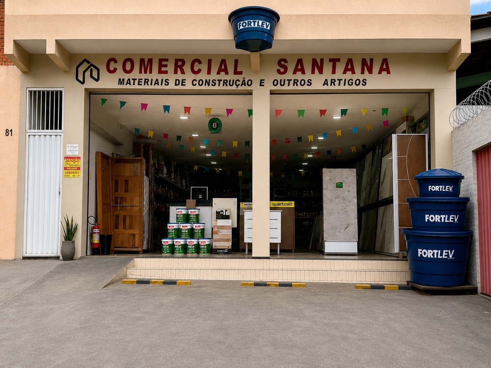 Fachada da Comercial Santana